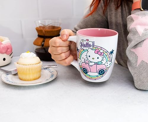 Miniatura 45 de Silver Buffalo Sanrio Hello Kitty and Friends Kuromi Poses - Taza de cerámica, 20 onzas