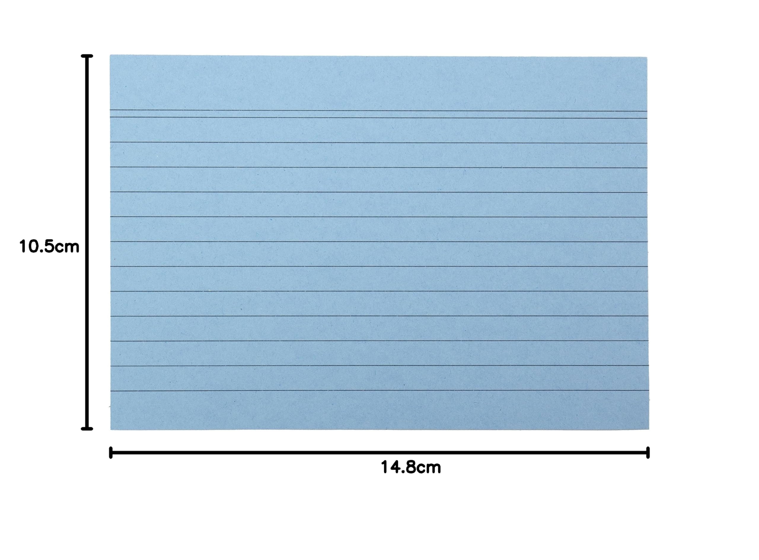 Fiszki A6, 148 x 105 mm, w linie, różne kolory, 400 sztuk w praktycznym pudełku, do słownictwa, jako karty do nauki, do biura i szkoły, gramatura 180 g/m²