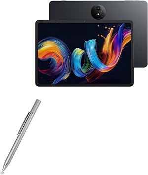 BoxWave Stylus Pen Compatible with TCL NXTPAPER 11 Plus 11.5 in - FineTouch Capacitive Stylus, Super Precise Stylus Pen - Metallic Silver