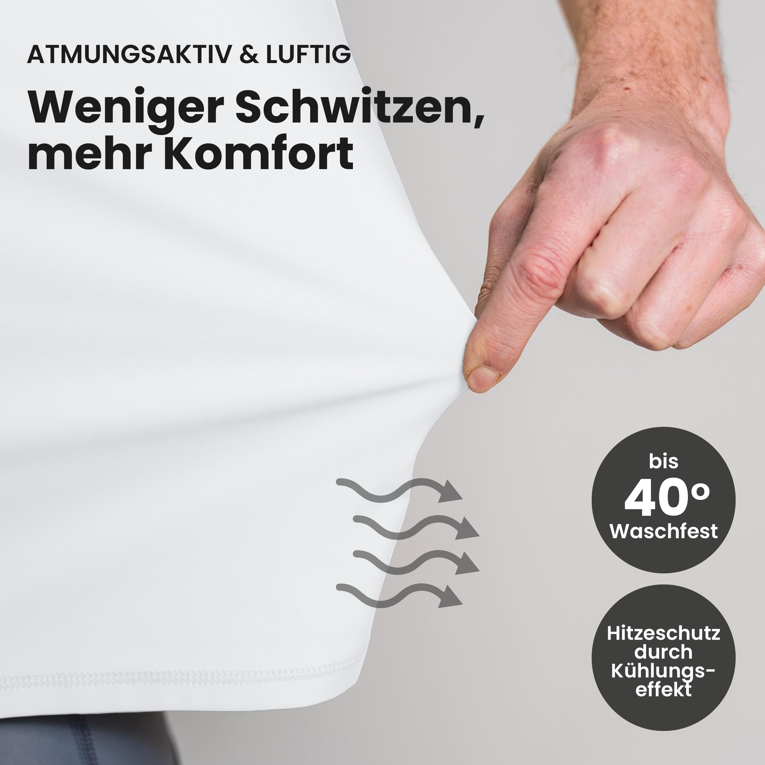 iQ-UV Shirt Herren Loose Fit – UPF 50+ UV-Schutz Rashguard für Wassersport – Schwimmshirt für Herren aus recyceltem Material – Surf-Shirt für Männer – atmungsaktiv & schnelltrocknend