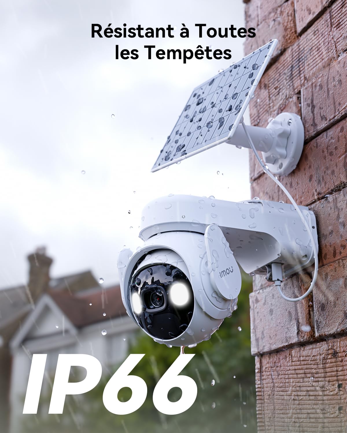 Imou 2K Caméra Surveillance WiFi Exterieure sans Fil Solaire, 15000mAh
