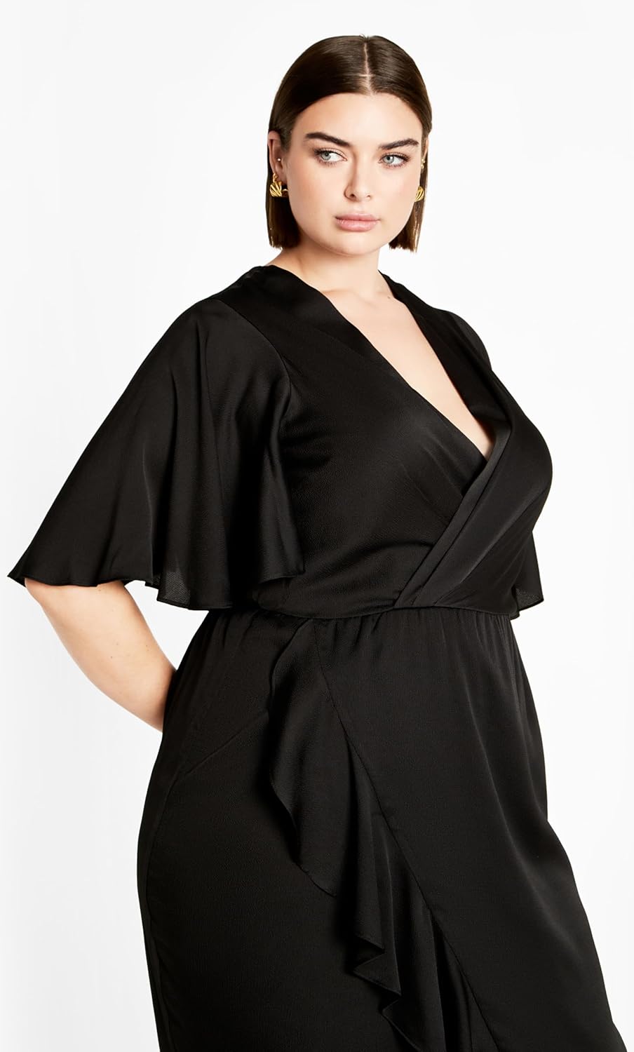 City Chic Women's Plus Size Soft Ruffle Dress - Image 5
