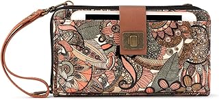Sakroots Large Coated Canvas Smartphone Crossbody Bag, Sienna Spirit Desert