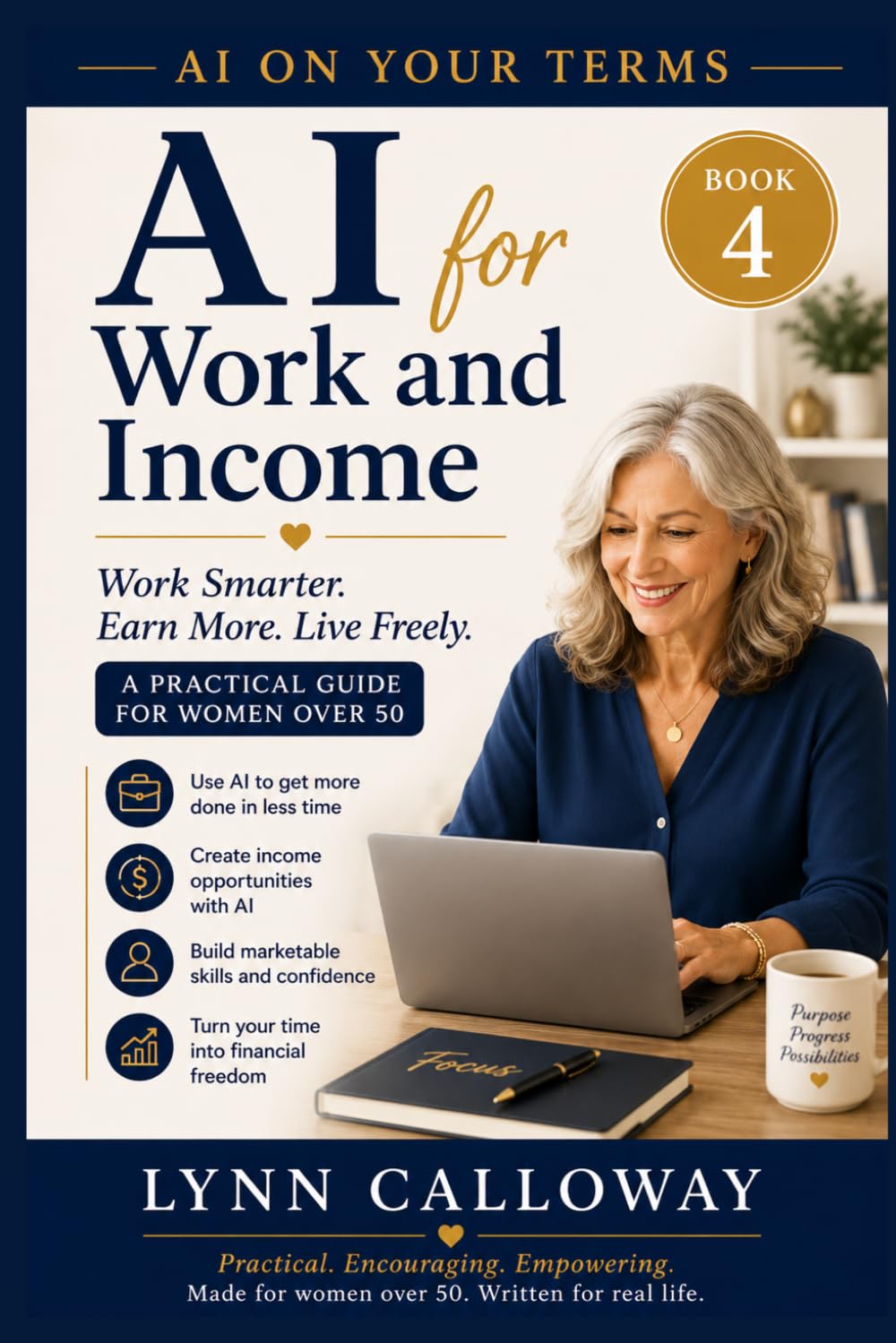 AI for Work and Income: A Practical Guide for Women Over 50 (AI on Your Terms Book 4): Use AI to Navigate Your Career, Build Income, and Stay Relevant