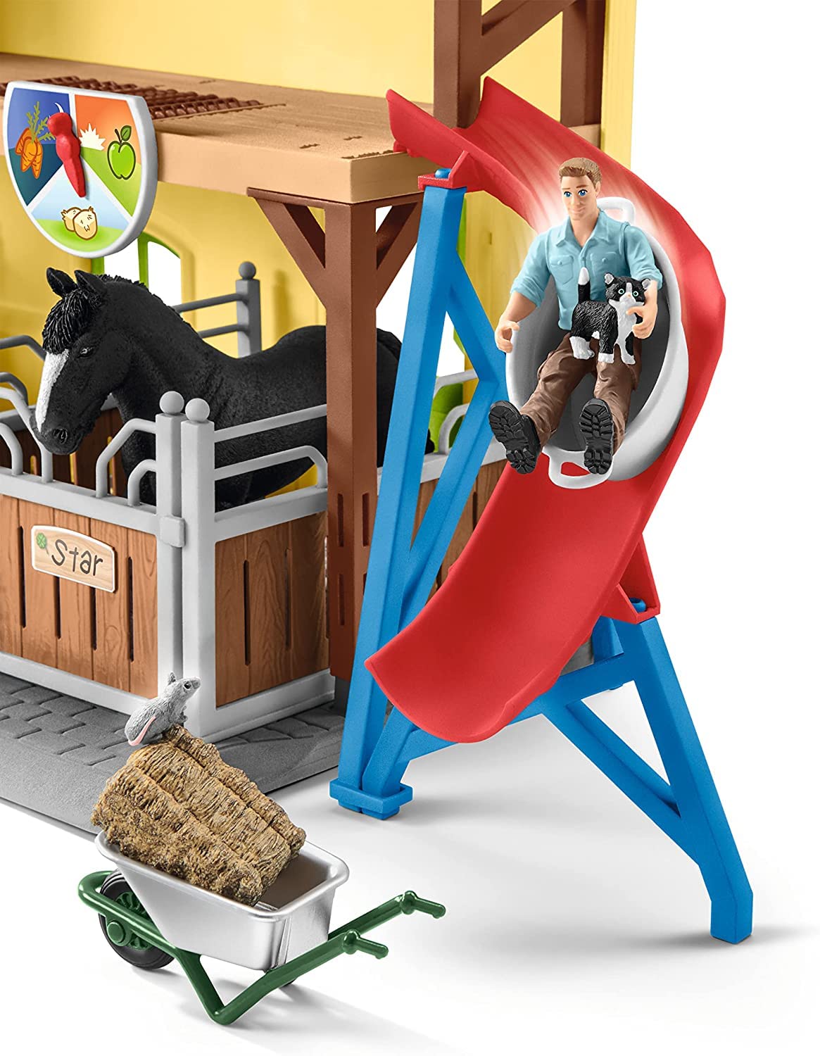 Schleich 42485 Pferdestall, für Kinder ab 3+ Jahren, Farm World - Spielset