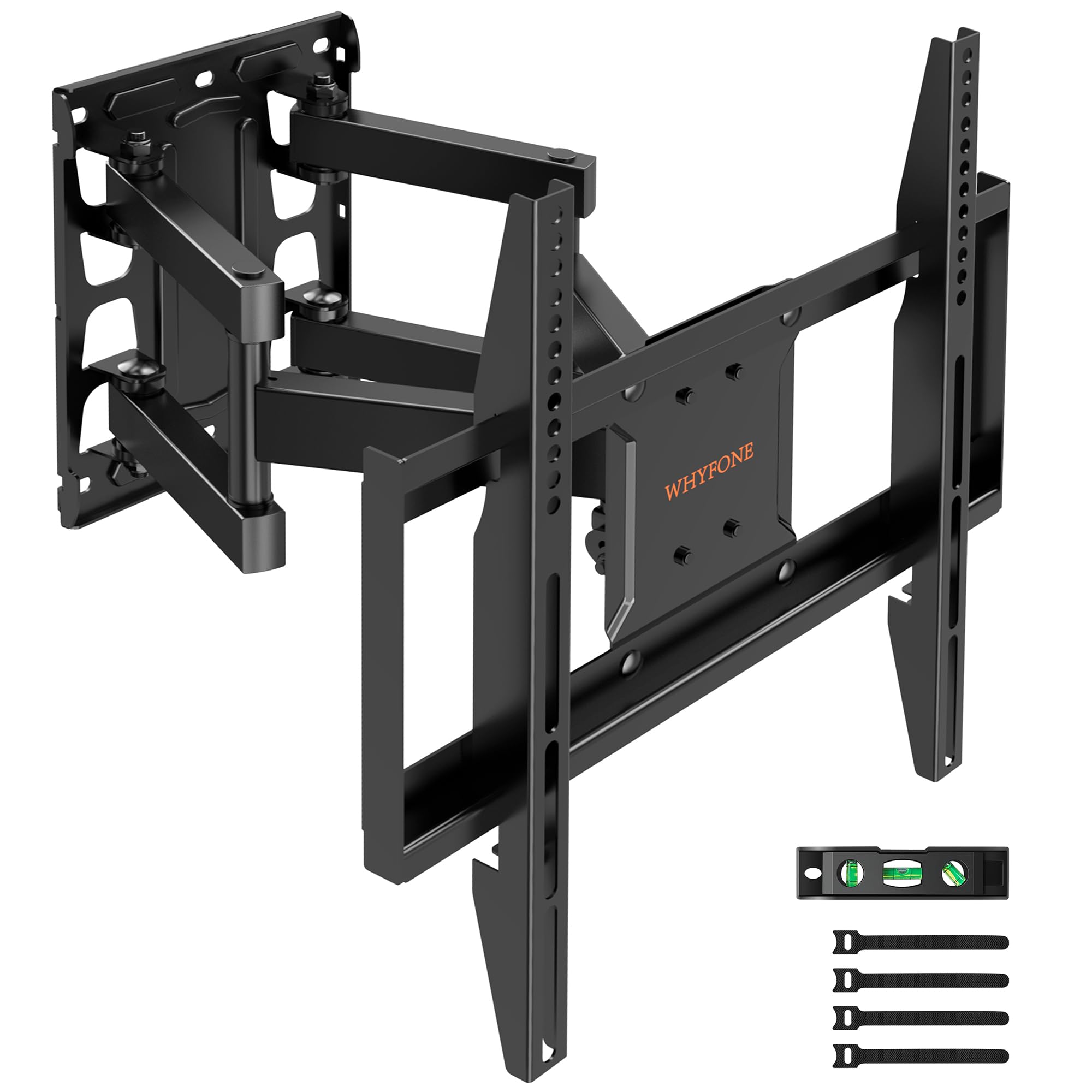 Soporte TV de Pared Pantallas de 26-65 Pulgadas, Soporte Pared TV Articulado Inclinable y Giratorio con Doble Brazo de Movimiento Completo de hasta 45kg, MAX. VESA 400x400mm