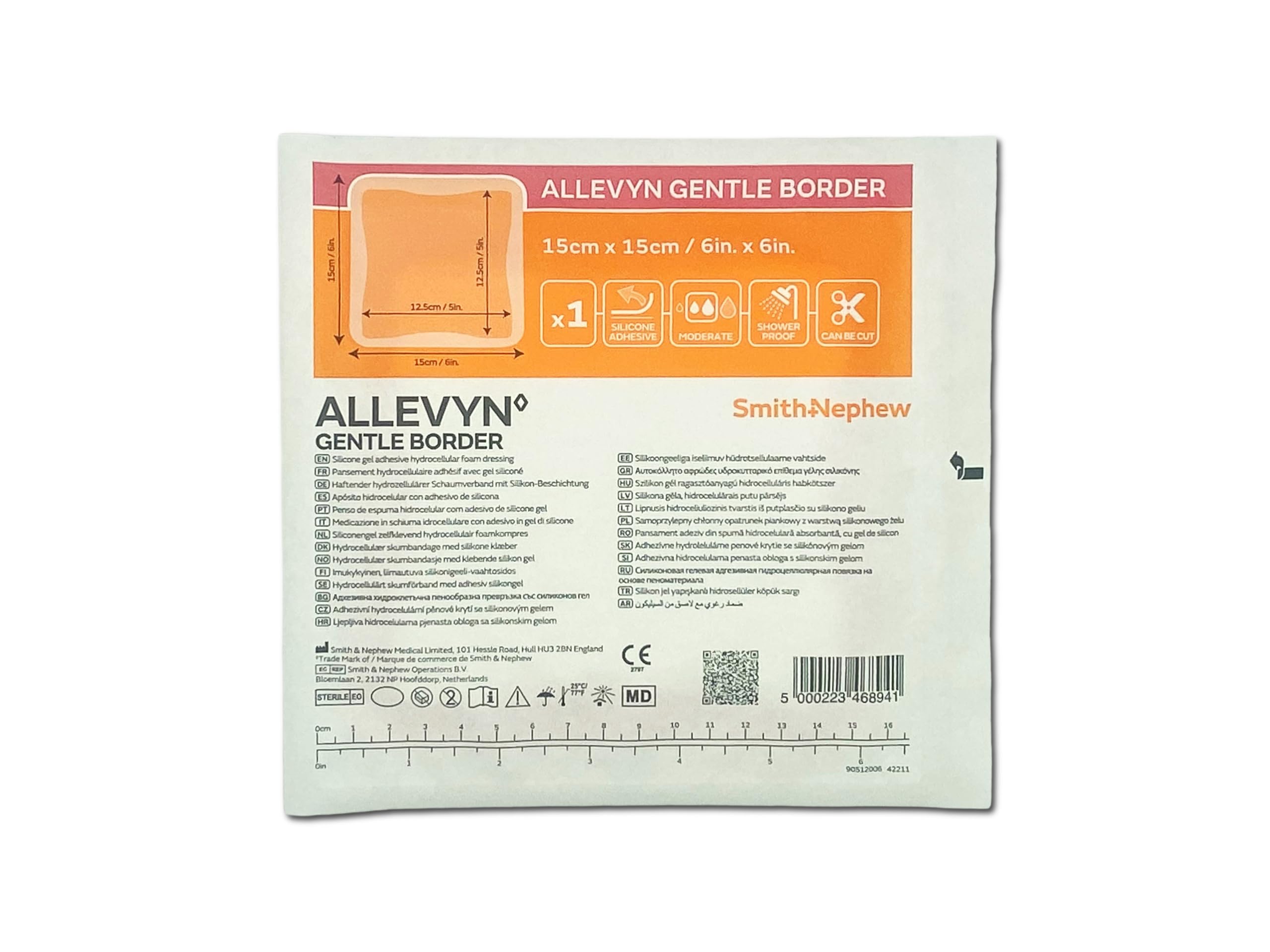 S+N, Allevyn Gentle Border, 15x15cm, 10 stück