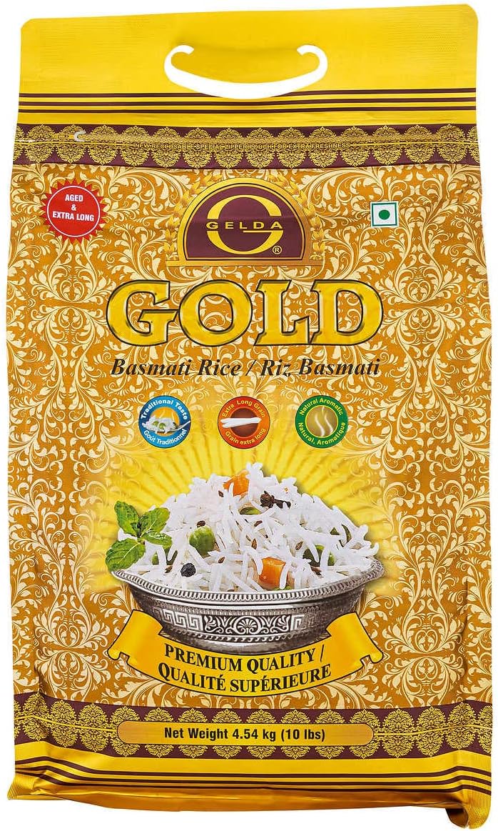 Gelda Gold Basmati Rice, 4.54 kg Amazon.ca Grocery & Gourmet Food