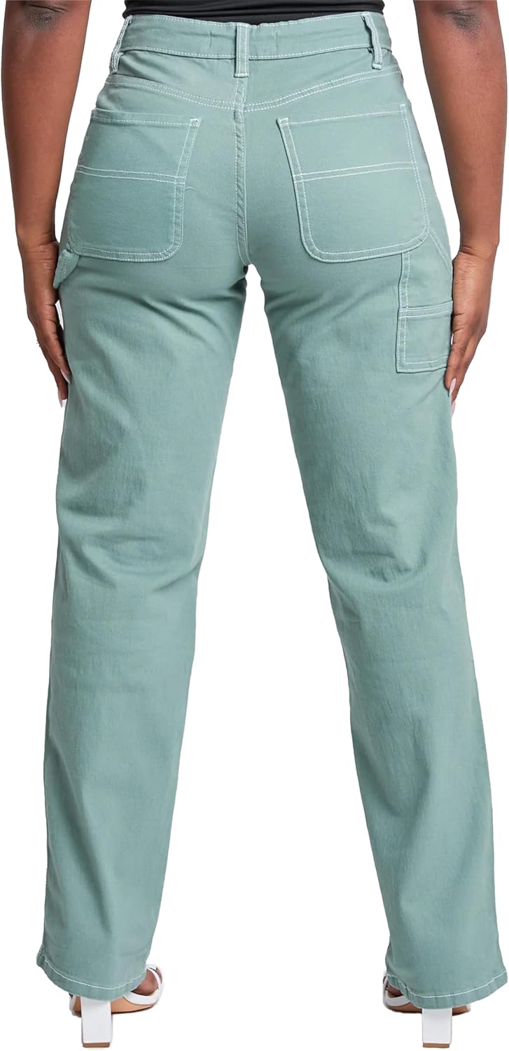 YMI Womens YMI Jeans Women's High Rise Carpenter Straight Leg Pants - Image 4
