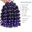 3 Packs 2X Ringlet Wand Curl Jamaican Bounce 8 inch Purple Ombre Synthetic Crochet Hair Extensions Crochet Braiding Hair 20 Roots (8Inch (Pack of 3), T1/Purple)