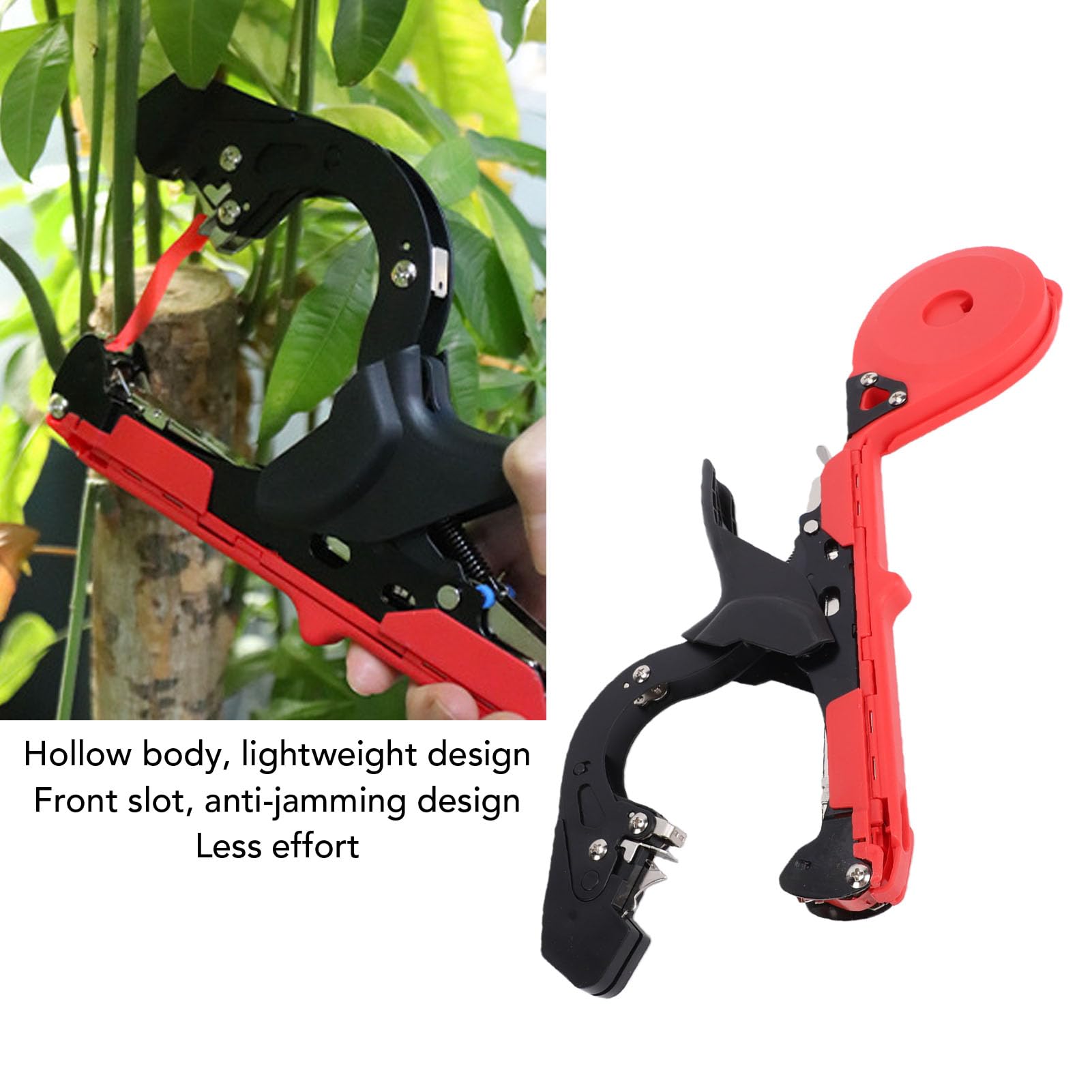 lyrlody Máquina para Atar Plantas Herramienta de Cinta de Jardín SK5 de Acero con Agarre Ergonómico Estabilidad Mejorada y Ahorro de Tiempo para Tomates Pepinos Uvas Plantas Enredaderas Jardineros
