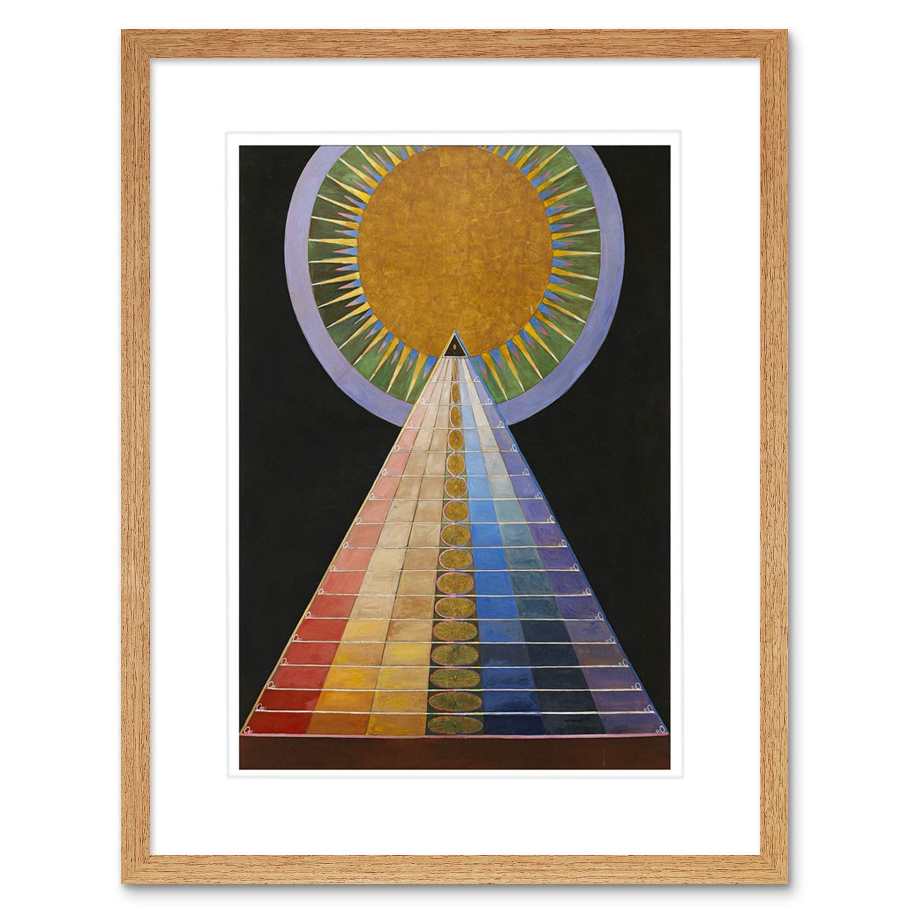 Wee Blue Coo Painting Hilma Af Klint 1907 Altarpiece No 1 Group Framed Wall Art Print