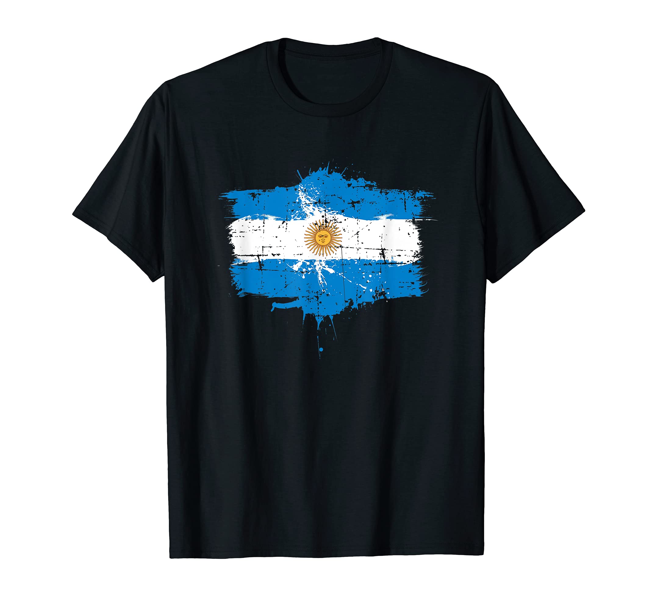 Printed Kicks Country Flag T ShirtsArgentina Flag T Shirt Distressed Vintage Style