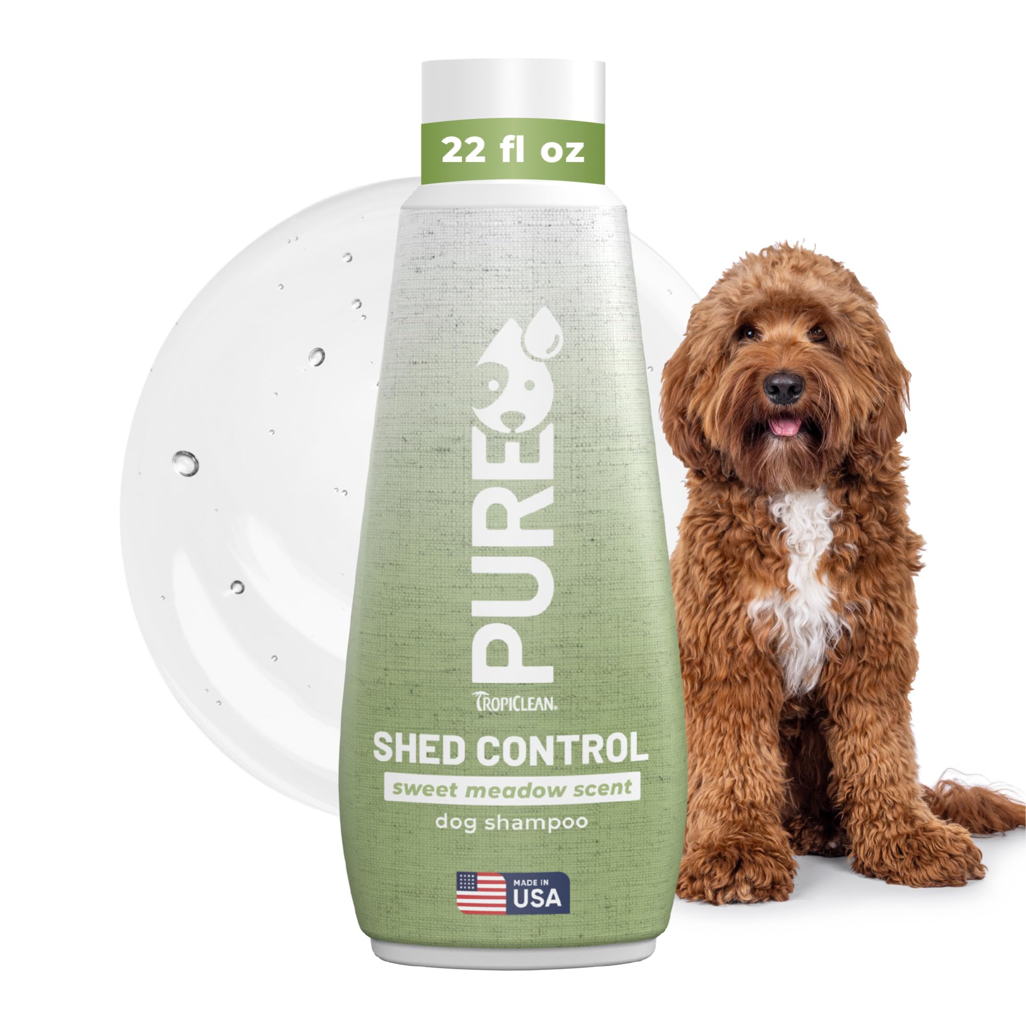 TropiClean Pure Sweet Meadow Shed Control Shampoo