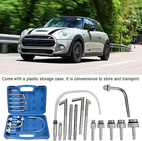 Miniatura 3 de BTSHUB Juego de 13 adaptadores de llenado de aceite, adaptadores ATF para transmisión de llenado de aceite fluido, kit de herramientas para