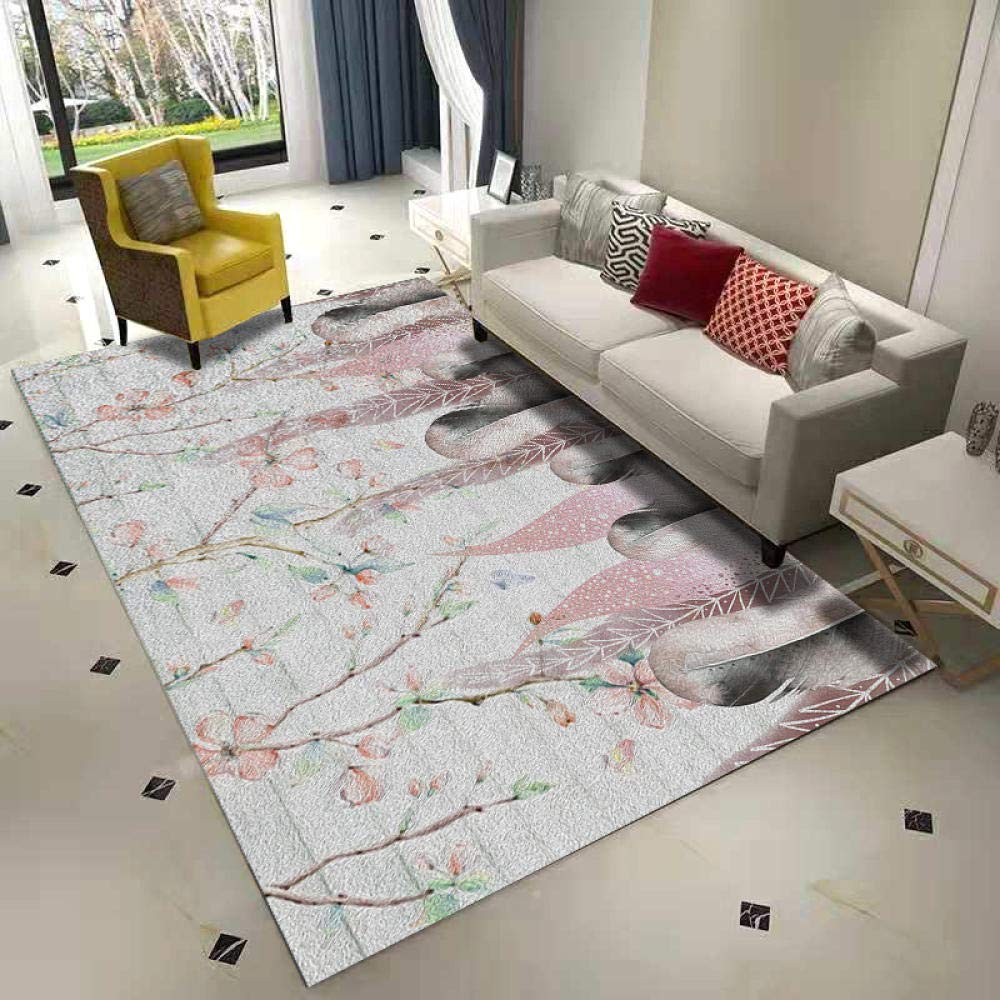 Tapis de salon antidérapant doux 80x160cm fini les glissades avec style