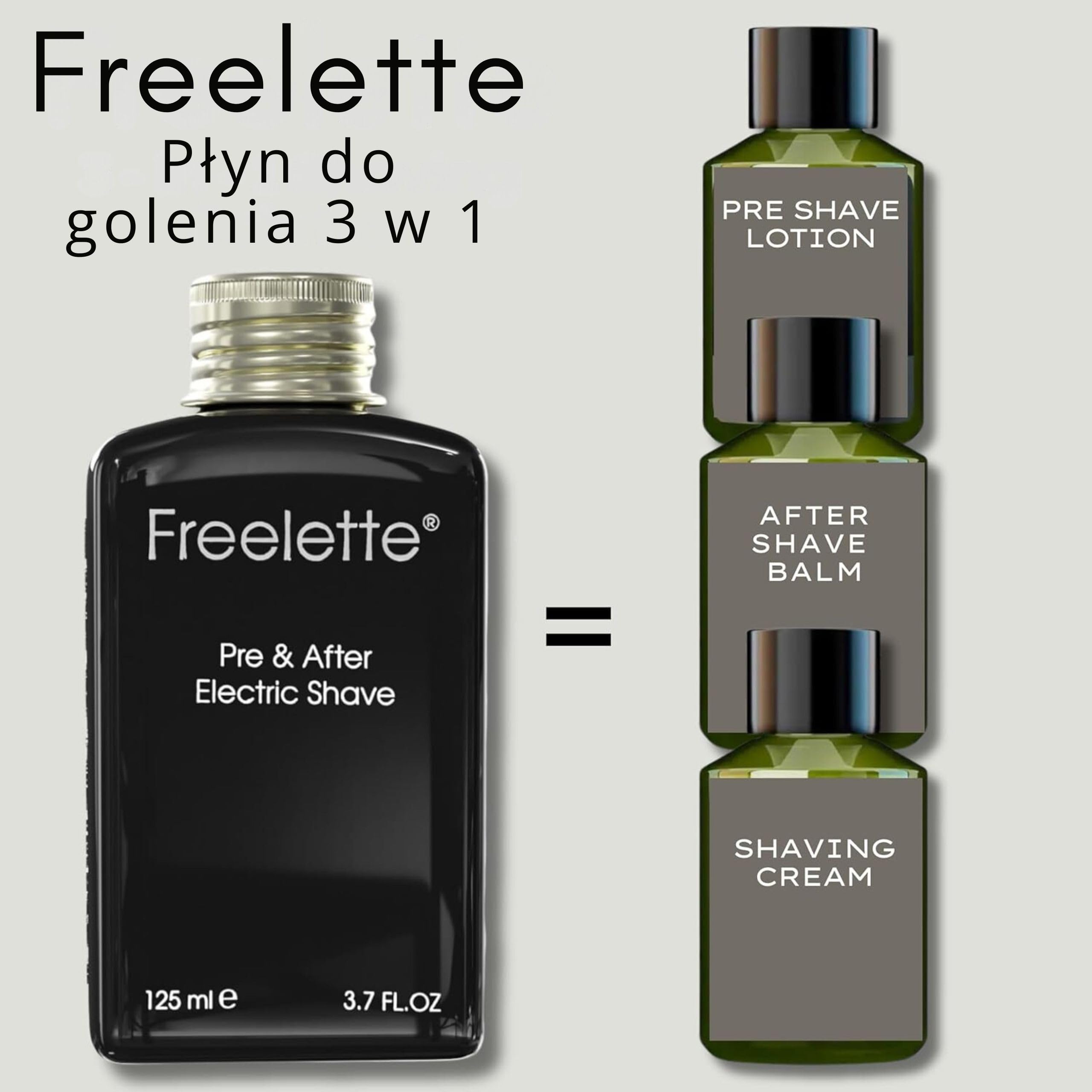 Krem do golenia przed goleniem najlepszy do dokładnego golenia Freelette Electric Balsam do golenia (ONE PACK)