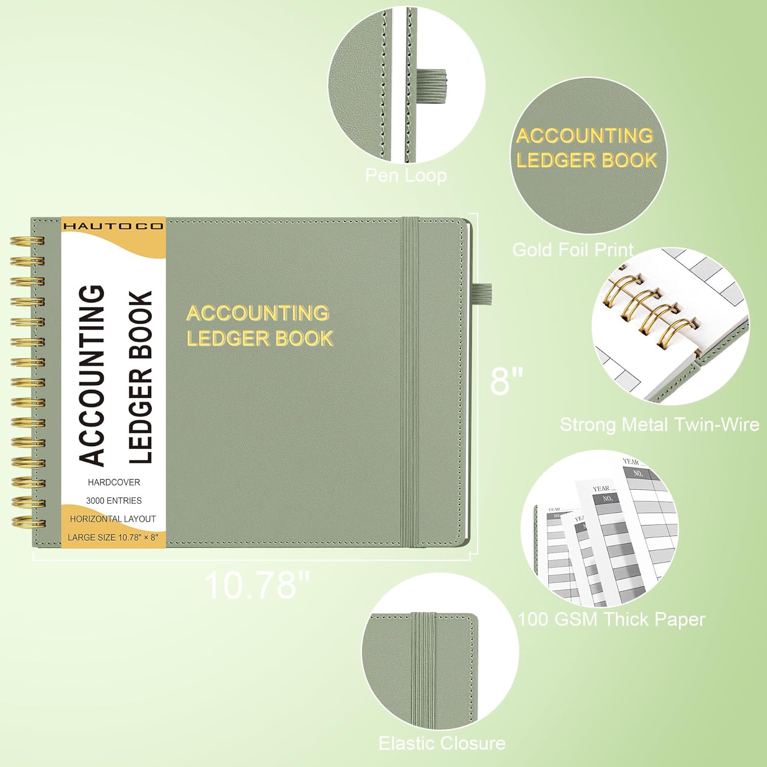 Master Your Finances: The HAUTOCO Hardcover Accounting Ledger Book Review
