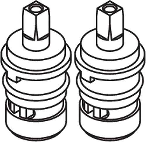 Miniatura 4 de Moen 52000 cartucho de disco de cerámica caliente comercial de dos manijas de Shell de latón