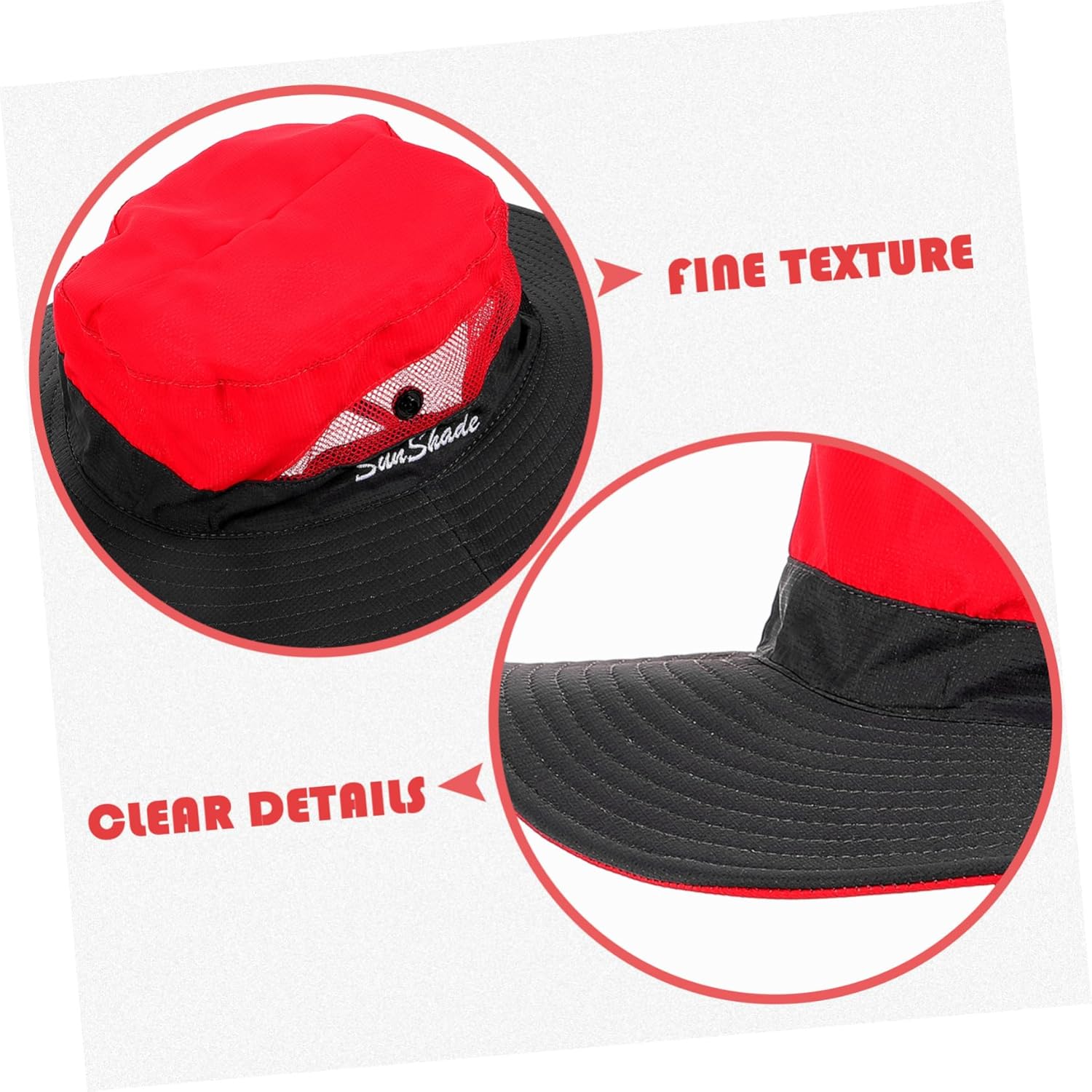 Holibanna 5ピース 通気性 フィッシャーマンハット バケットハット ポニーテール サンハット 女性用 麦わら帽子 レディー