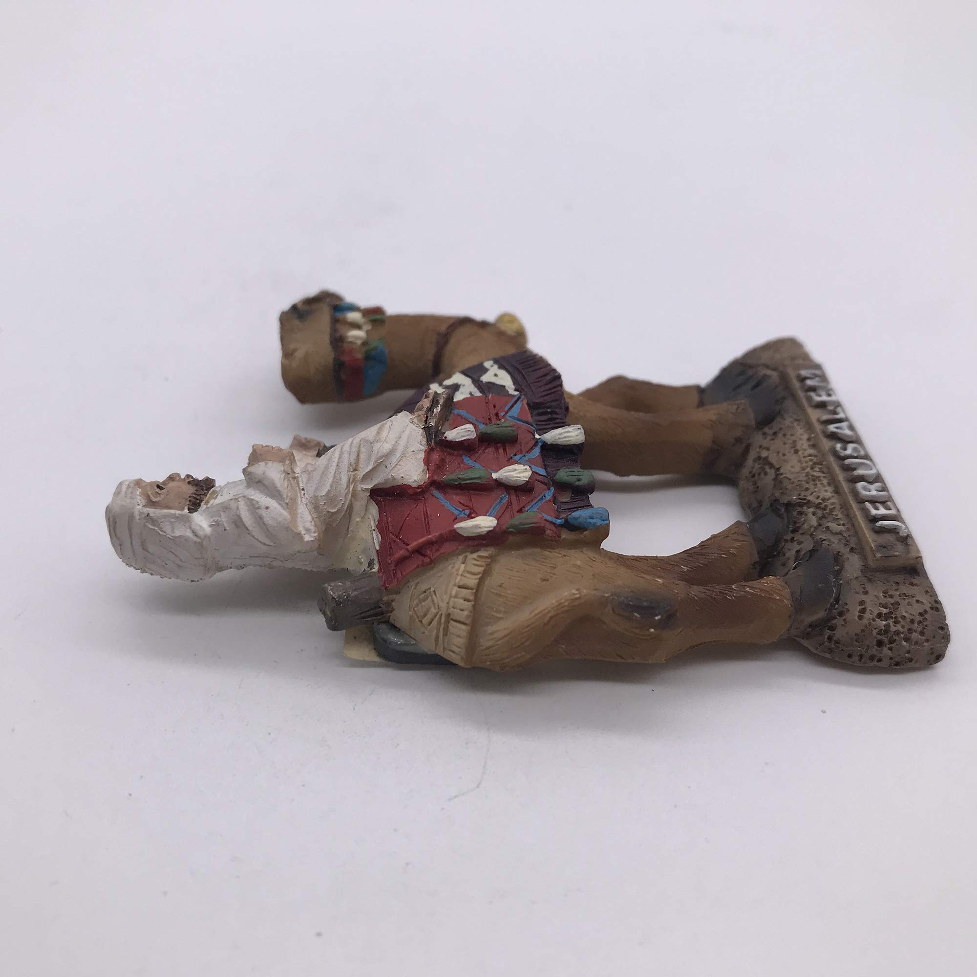 Magnete Frigorifero 3D Gerusalemme Con Cammello – Souvenir Viaggio In Resina Fatto A Mano - 2