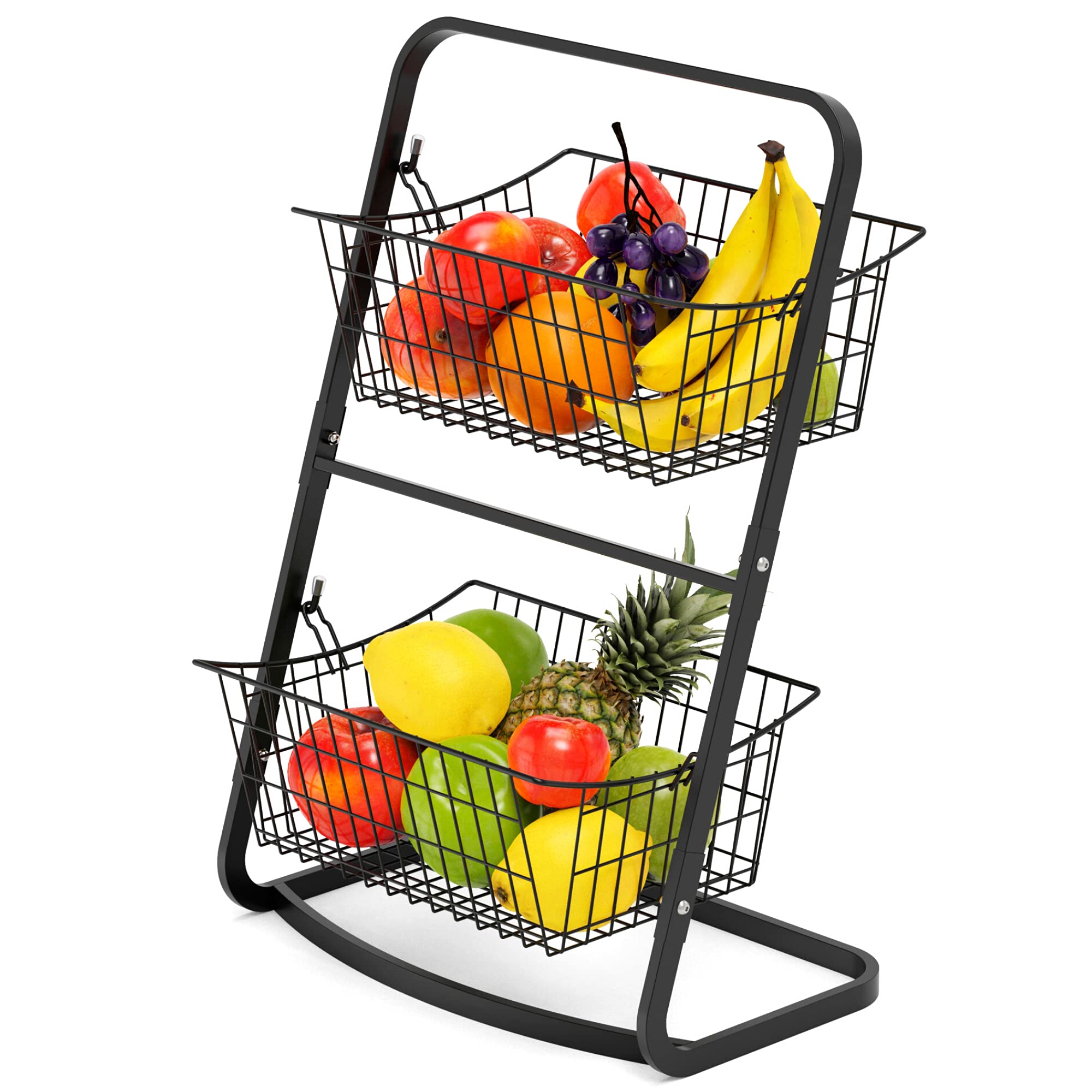 Buy 2Tier Fruit Basket Stand, Cambond Mini Countertop Fruit Holder