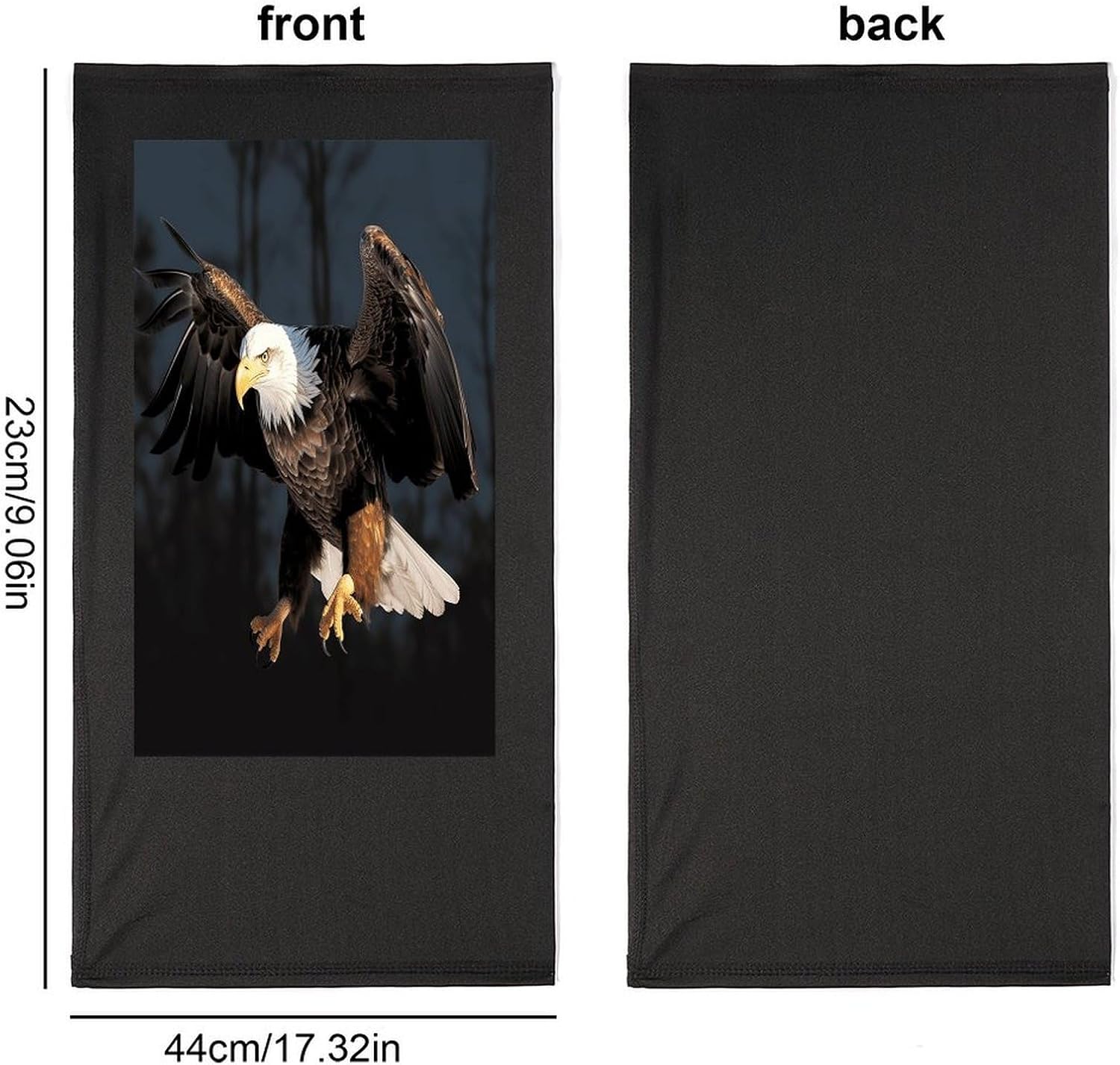 3D Bald Eagle Face Mask for Men Women,Neck Gaiter Sunscreen Breathable,Face Cover for Skiing Fishing Hiking Cycling