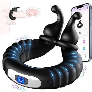 Sex Toys Anneau Penien - Anneau Homme Sextoyse Couple Plaisir, Anneau Vibrant Pénis Clitoridienne avec 10 Modes de Vibration, Anneaux de Pénis Sextoyse Sex, Anneau Penien Sex Toyspour Pour Homme