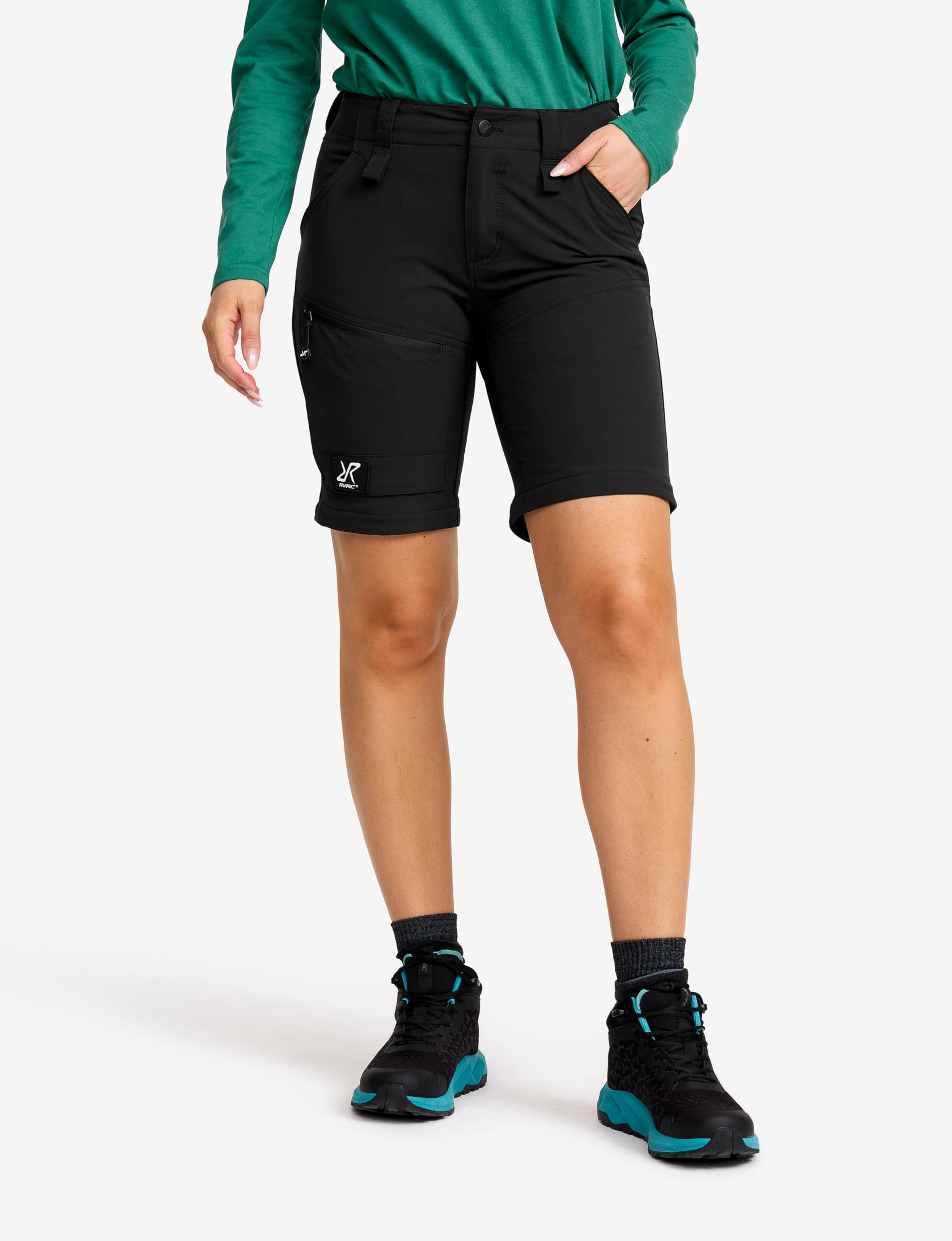 RevolutionRace RVRC GP PRO Stretch Zip-off Pants da Donna, Pantaloni da Trekking Convertibili per attività all'aperto