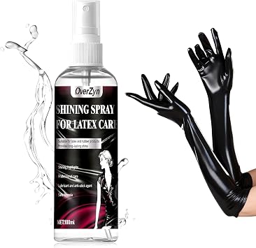 3.33 oz Latex Polish, Latex Shine, latexs Shiner Spray, Enhances Shine, Gentle On latexes, Suitable for Polishing and Caring for Rubber and latexs Garments