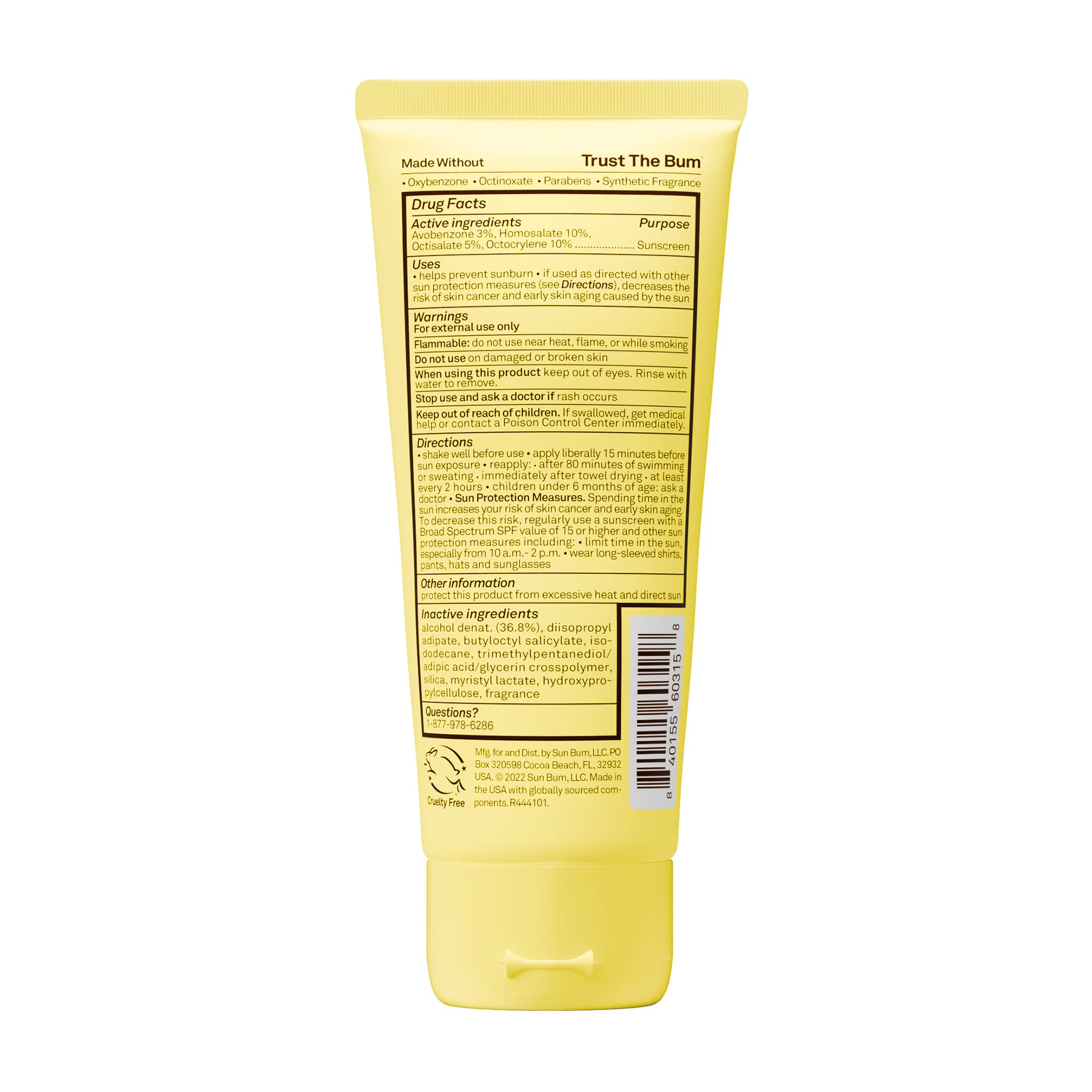 Sun Bum Lotion solaire transparente SPF 50 pour enfants | Application humide ou sèche | Conforme à la loi Hawaï 104 Reef (sans octinoxate et oxybenzone), écran solaire UVA/UVB à large spectre | 170 g