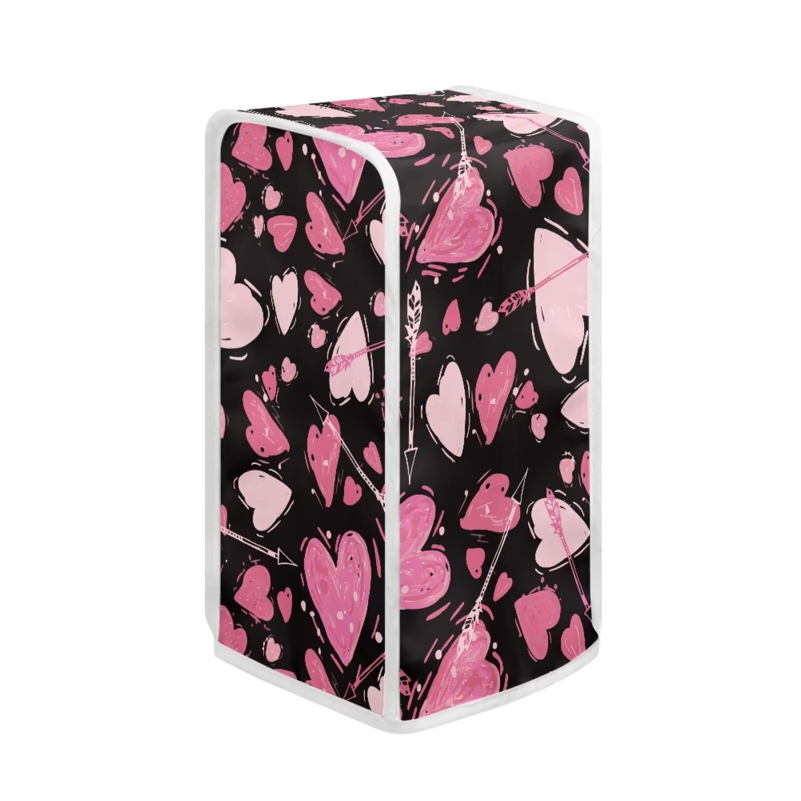 Oamsistay Pink Heart Dust Cover for Can Opener Easy to Clean and Store Can Opener Covers Reuseable Electric Can Opener Cover Keep Appliance Clean for Home Kitchen Dining Room Decorations