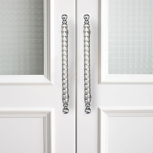 Miniatura 9 de Tiradores de gabinete de níquel cepillado de 3.75 pulgadas, pomo de armario, tiradores únicos de tocador, manijas de puerta de armario de cocina