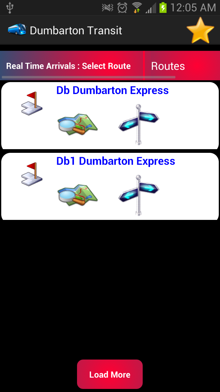 Dumbarton Transit App on the Amazon Appstore