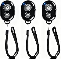 Vista 12 de Obturador Remoto Inalámbrico para Teléfonos Celulares y Tabletas (Paquete de 3), AOQIYUE Control Remoto Bluetooth para Control de Cámara