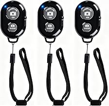 Wireless Remote Shutter for Cellphones and Tablets (3 Pack), AOQIYUE Blu...