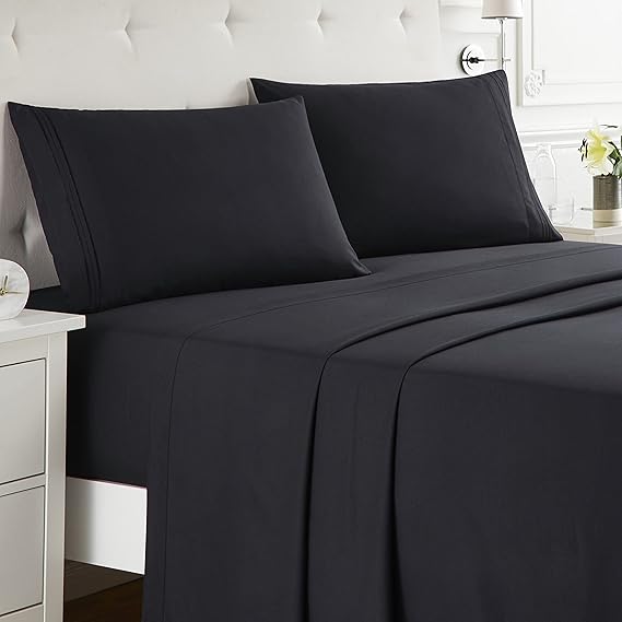 Amazon.com: Nestl Queen Sheet Set - 4 Piece Bed Sheets for Queen Size ...