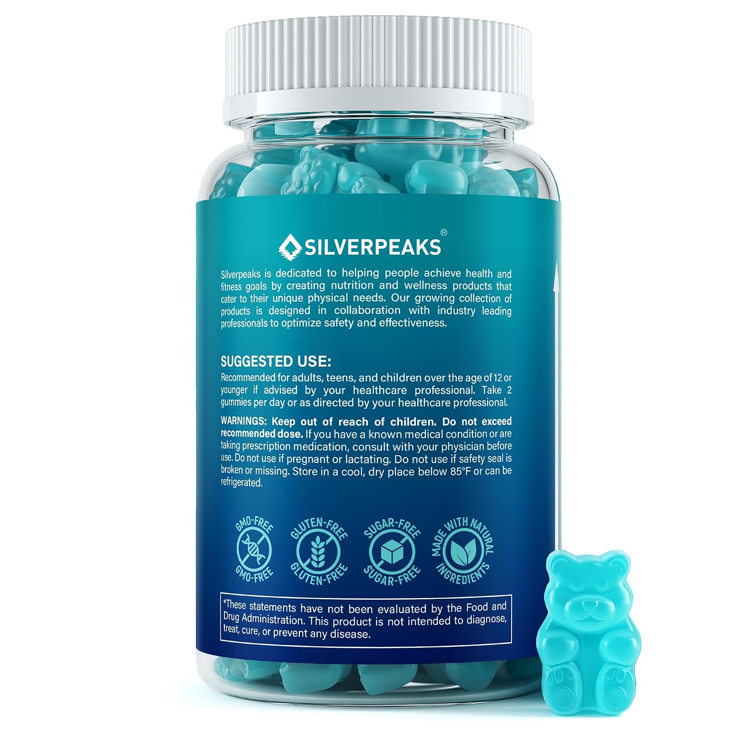 SILVERPEAKS Height Growth Gummies for Kids, Teens & Adults, Natural Growth Support Supplement with Calcium, Vitamin D3, K2, Magnesium, Zinc & More, Natural Height Growth... 5 SILVERPEAKS Height Growth Gummies for Kids, Teens & Adults, Natural Growth Support Supplement with Calcium, Vitamin D3, K2, Magnesium, Zinc & More, Natural Height Growth... - Image 3