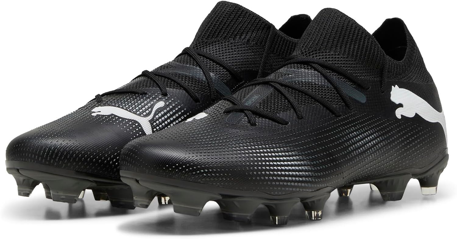 PUMA Future Match FG/AG Soccer Football Game Boots Men's Shoes Black White, US Footwear Size System, Adult, Men, Numeric, Medium, 9