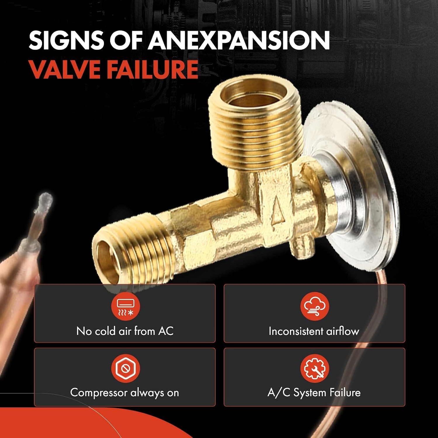 A-Premium Front AC Expansion Valve Compatible with Honda Passport 2000-2002 & Nissan Frontier 2001-2004, Xterra 2000-2002 & Isuzu Rodeo Sport 2001-2003, Rodeo 1999-2004, Axiom 2002-2004, Amigo 2000