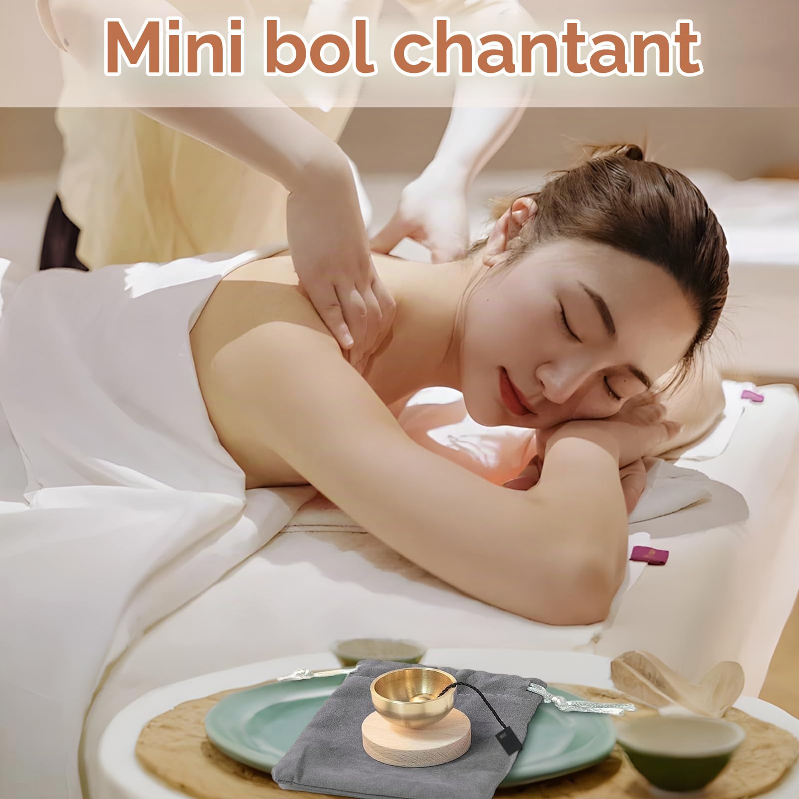 Bol Tibetain - Tibetan Singing Bowl Set - Bol Chantant - Il Peut Soulager Le Stress, Promouvoir Le Sommeil Et Purifier L'Esprit,C'Est un Cadeau Unique pour Les Parents,Les Amis Ou Les CollèGues