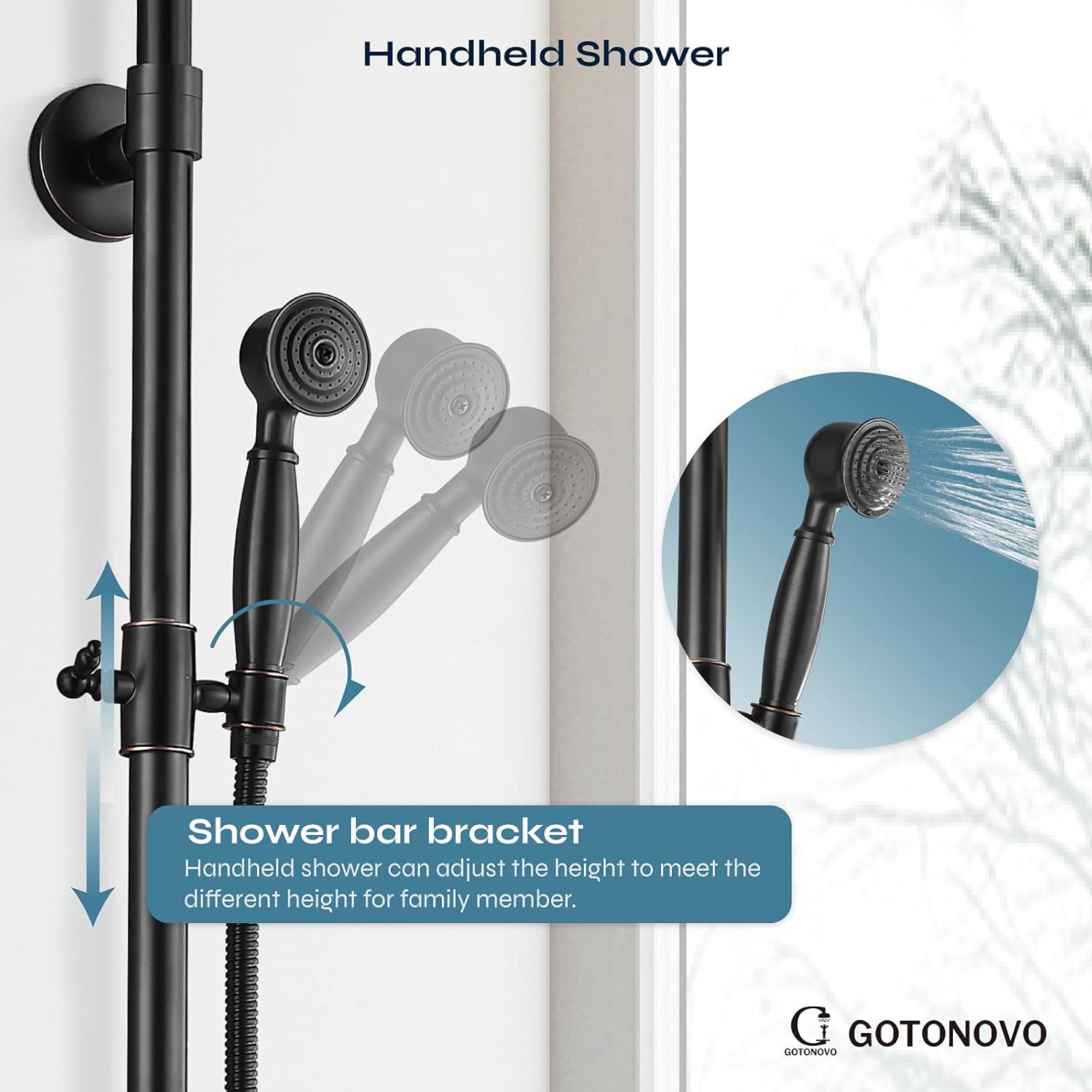 70% оƒƒ Evеrуthіng Oil Rubbed Bronze Brass Shower System Shower Faucet Set 8 Inch Round Rainfall Shower Head 360 rotable with Hand Sprayer Wall Mount Single Handle Hоttеѕt Sаlеѕ Oil Rubbed Bronze Brass Shower System Shower Faucet Set 8 Inch Round Rainfall Shower Head 360 rotable with Hand Sprayer Wall Mount Single Handle