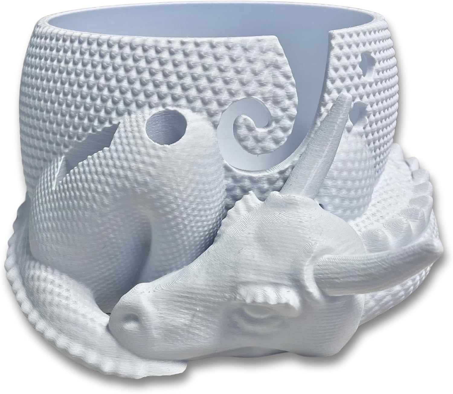 CozyCrochetCo™ Fantasy Dragon and Egg Large Yarn Bowl – Funny Crochet Bowl for Yarn, Knitting and Crocheting Gift, Yarn Holder with Unique Dragon Design, for Knitters and Crocheters