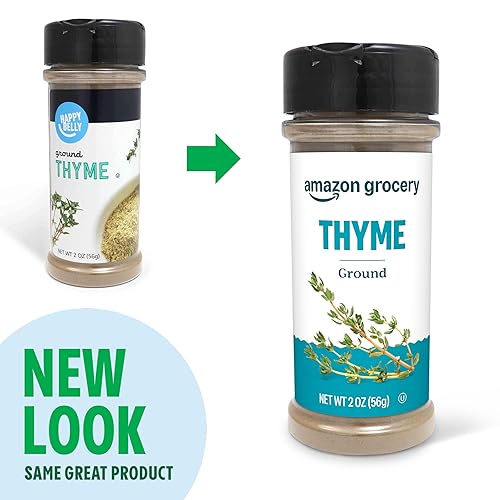 Miniatura 3 de Amazon Grocery, Tomillo molido, 2 onzas (anteriormente Happy Belly, el embalaje puede variar)
