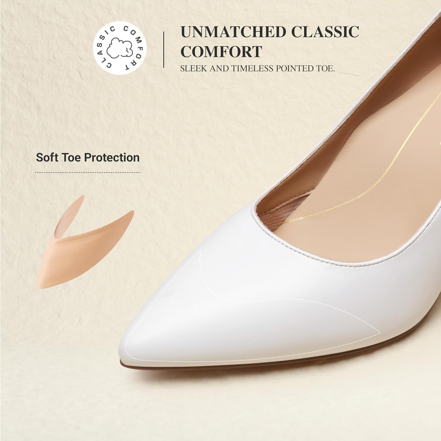 DREAM PAIRS Women's High Heels Pump Closed Pointed Toe Slip On Stiletto Dress Shoes Fashion Wedding Bridal Work Office Comfortable Pumps Shoes - Image 6