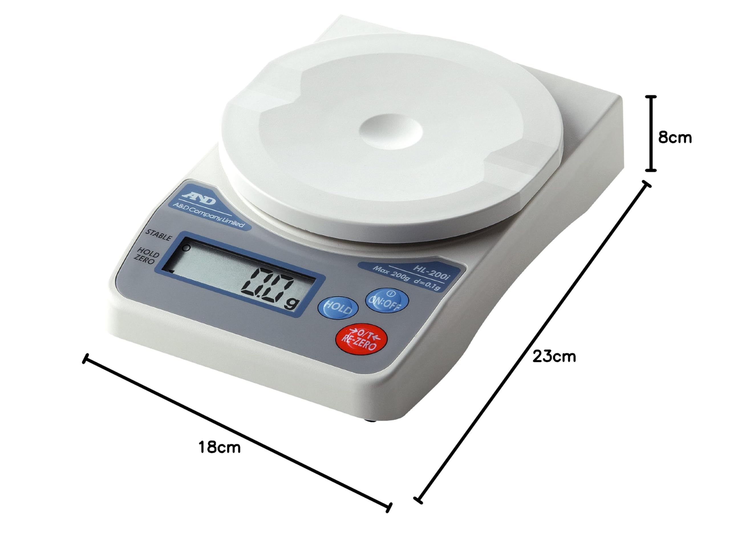 Amazon | A&D デジタルはかり HL-200i ≪ひょう量:200g 最小表示:0.1g 