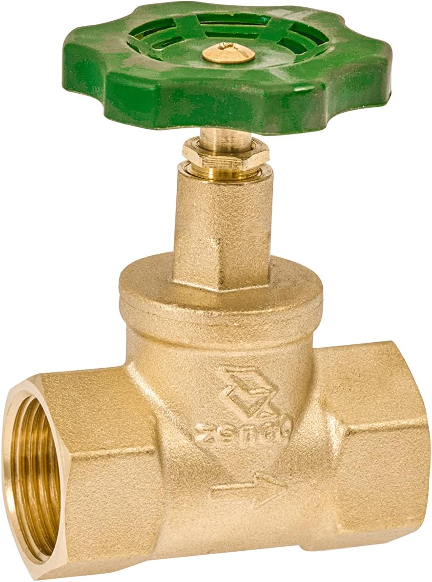 ERGAOBOY Messing Absperrschieber 1 Zoll - Heavy Duty Ventil Für Wasser Öl Gas