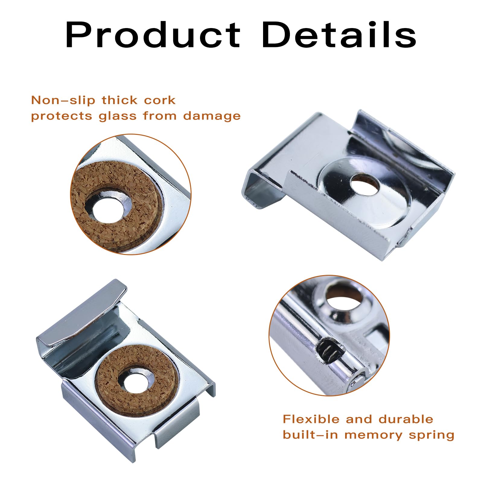 6 Supporti Per Specchio Da Parete Con Viti E Tasselli - Ideali Per Bagno E Toilette | Adatti Anche Per Specchi Pesanti E Senza Cornice - Foto 11