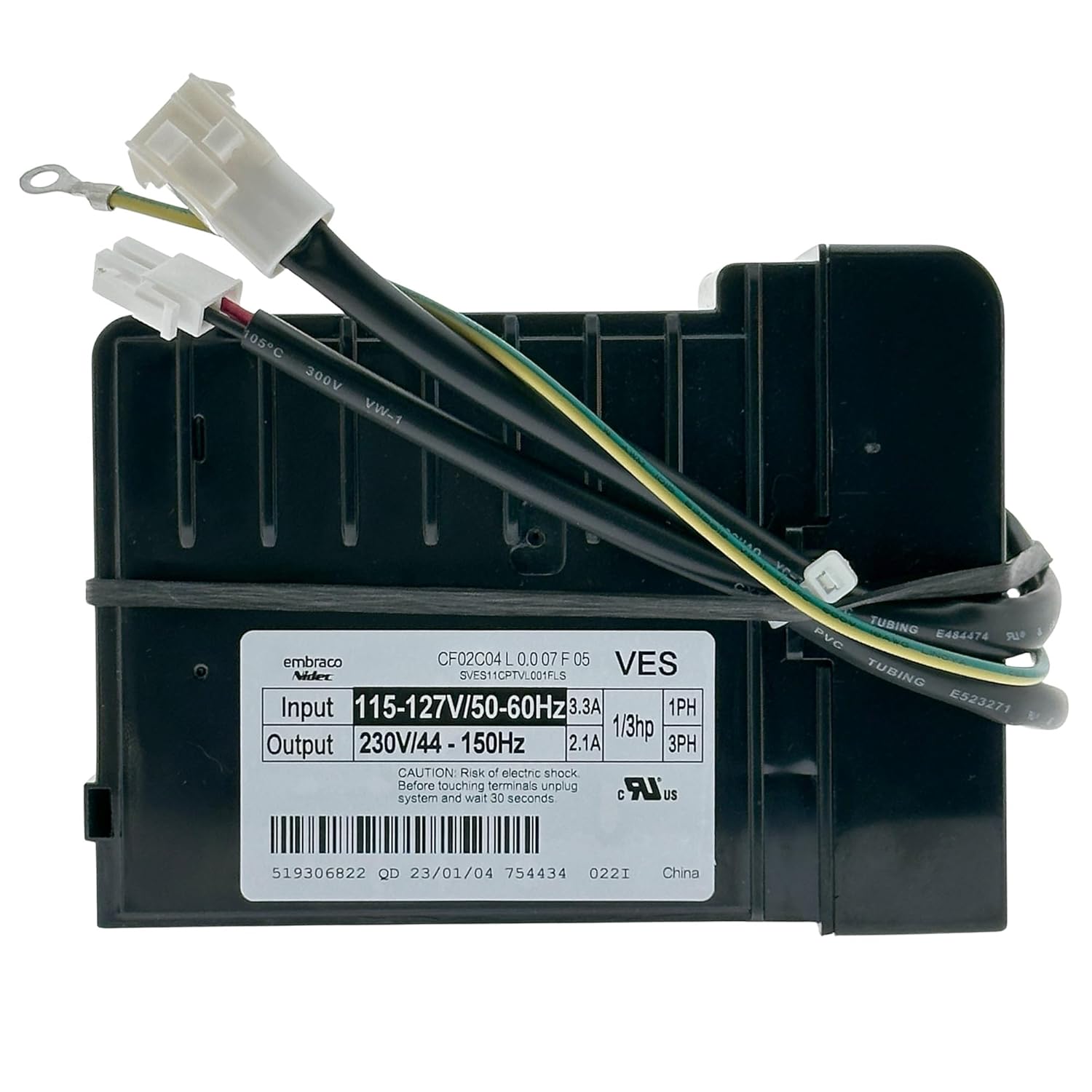 519306822, 5304530688 Refrigerator Inverter Control Board for Frigidaire, Replaces 5304530942, 5304530943, 5304531729, Suitable for VESA11C Compressor