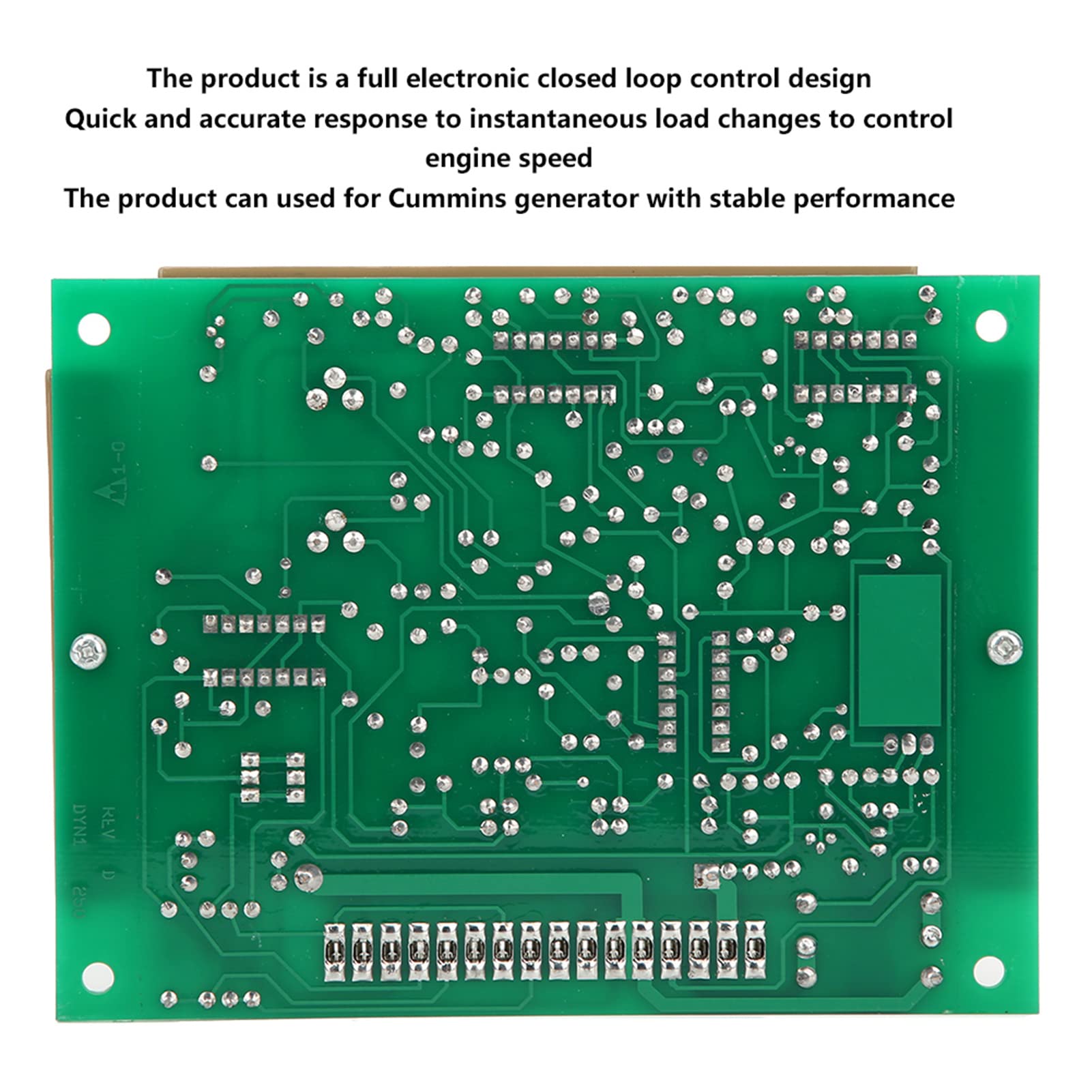 FTVOGUE Scheda di Controllo della velocità Elettronica 3062323 per il Generatore, Progettazione Completa del Ciclo Chiuso con Risposta Accurata, Ideale per gli Accessori del Generatore